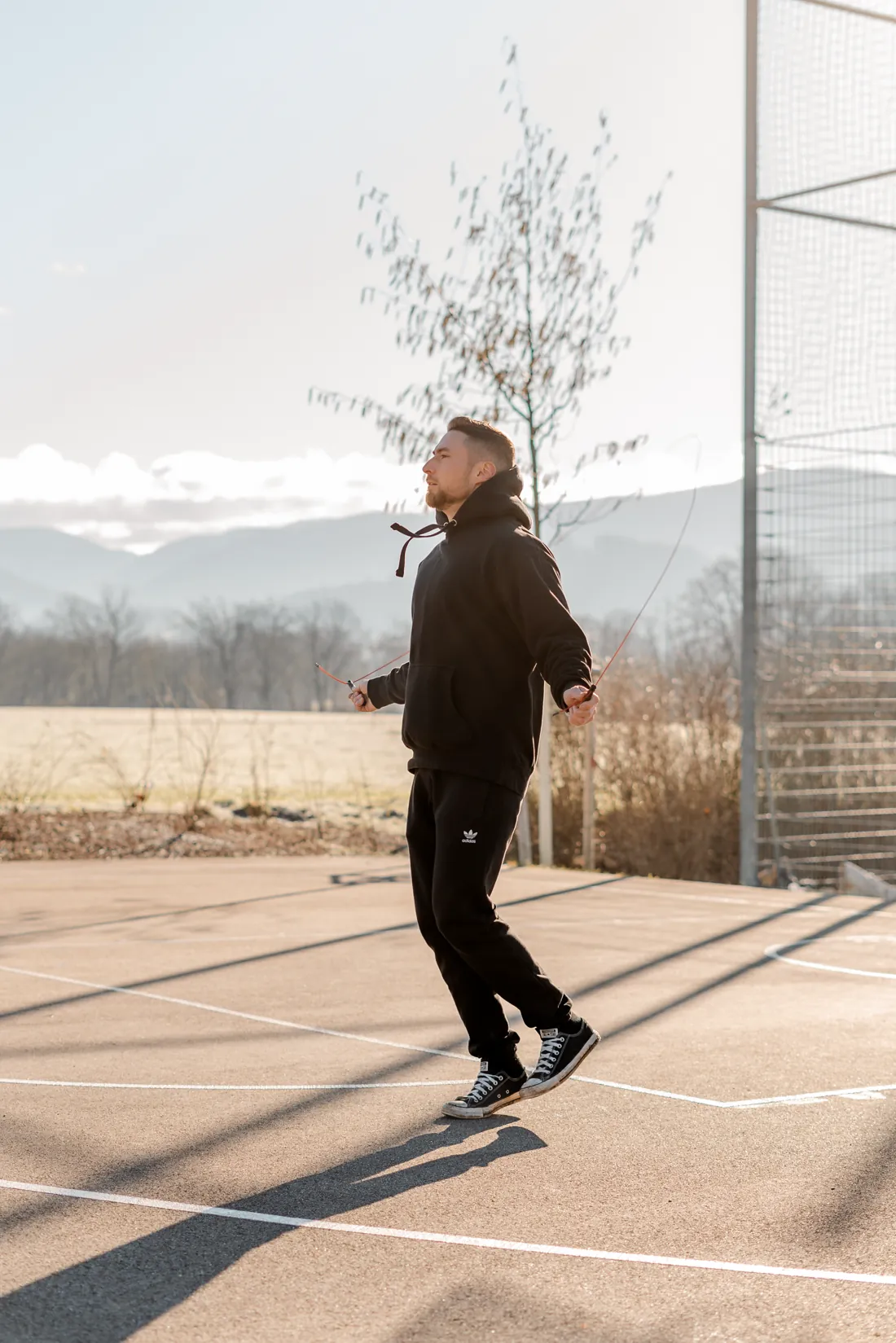Benedikt Heizmann beim Training (Seilspringen) — Online Fitness Coach