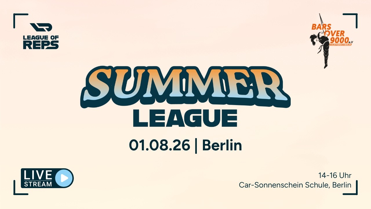 Live-Run von Benedikt Heizmann bei der League of Reps Summer League 2026 in Berlin